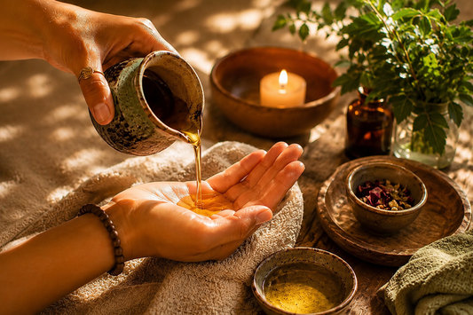 Kumkumadi Saffron Serum: The Ayurvedic Ritual for Radiant Skin.